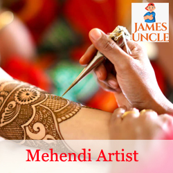 Mehendi artist Mrs. Debarpita Mohanta in Balurghat